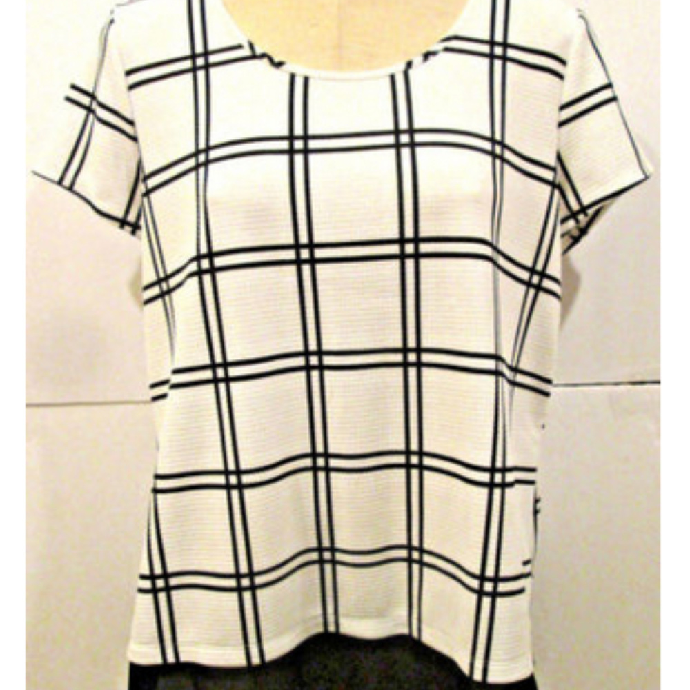 N Y COLLECTION SIZE L STRETCH TUNIC TOP